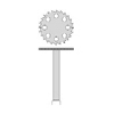 Knochens�ge � 13mm, diamantiert