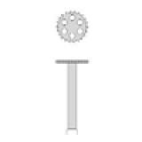 Knochens�ge � 7mm, diamantiert
