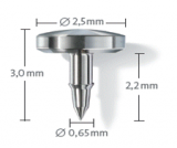 Preview: Membran Fixier-Pin Flach (10 Stück)