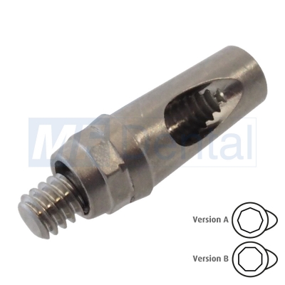 Gewinkelter Zementierpfosten 15°, Höhe 1,5mm