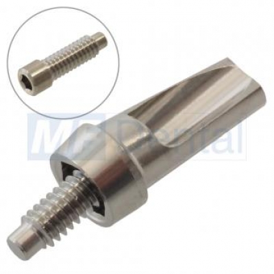 Gewinkelter Zementierpfosten 15°, Höhe 2 + 4mm - Version B