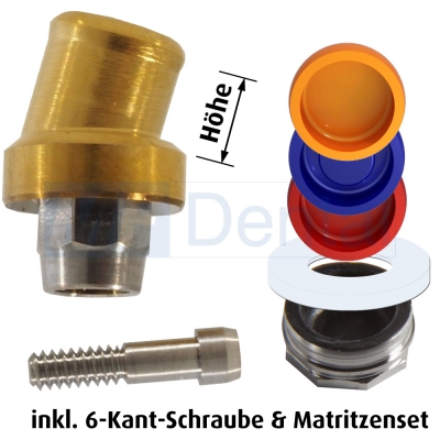 Gewinkelter Kerator 15° incl. Matrizen-Set, 1,5 + 3mm